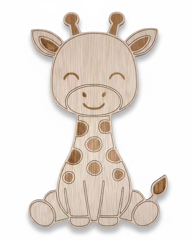 Dieren wandlamp strak