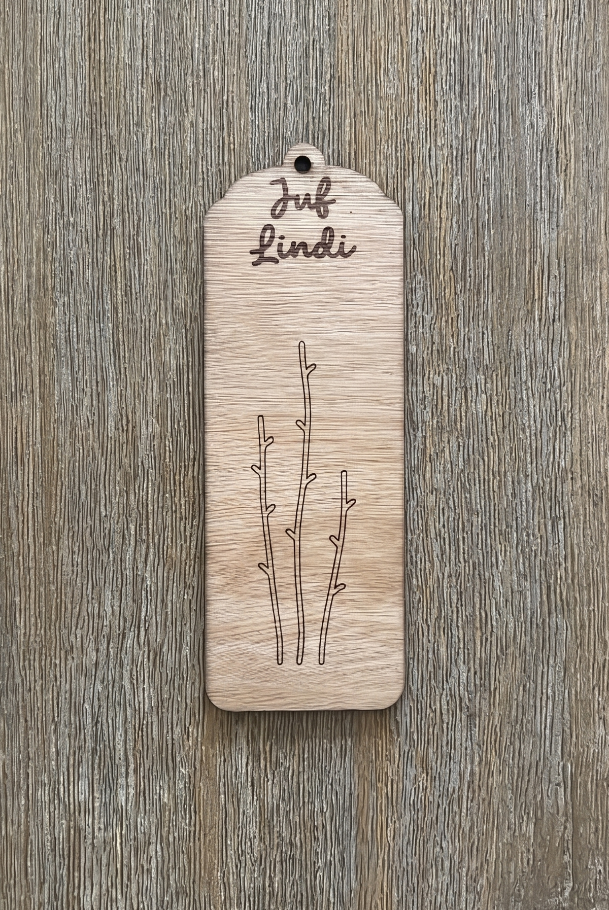 Houten boekenlegger