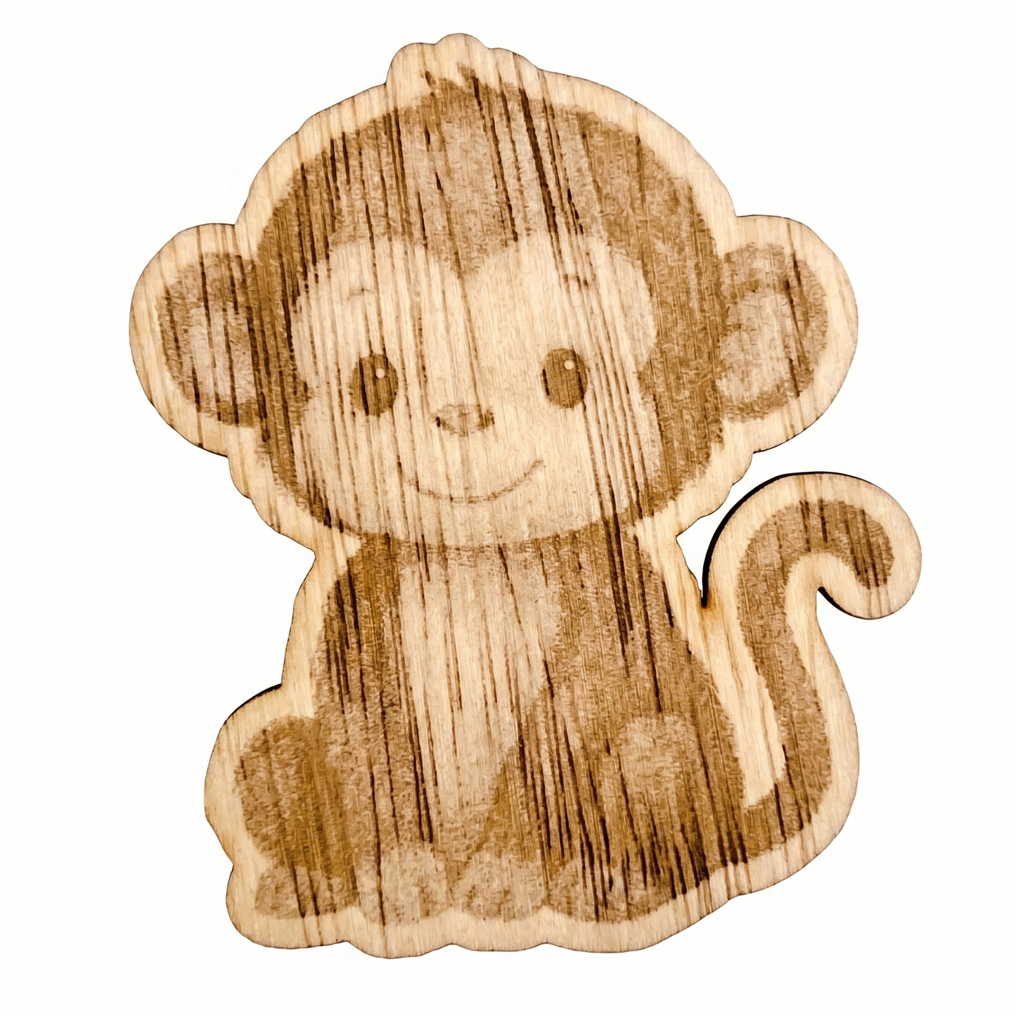 Houten dieren wandlamp gedetailleerd