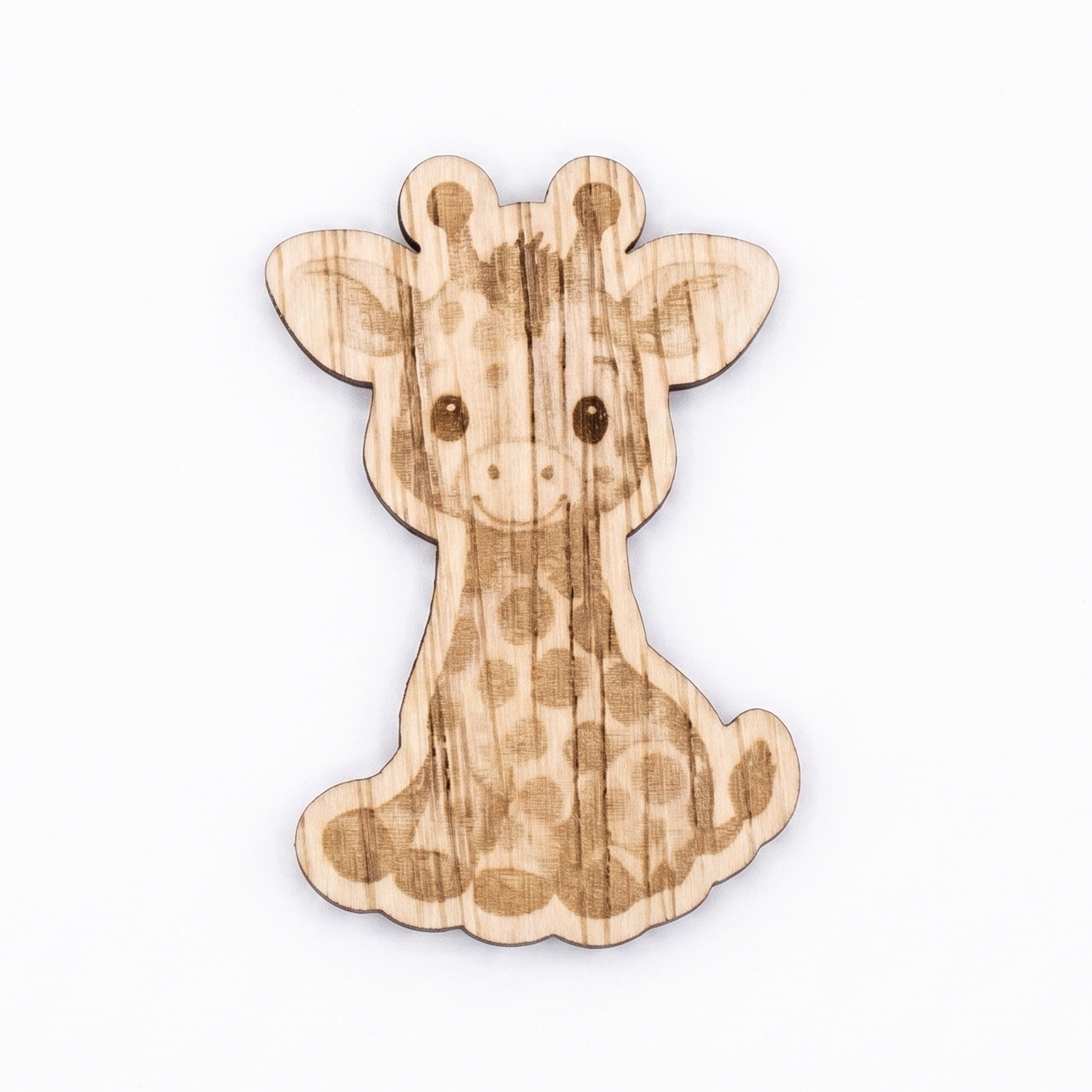 Houten dieren wandlamp gedetailleerd