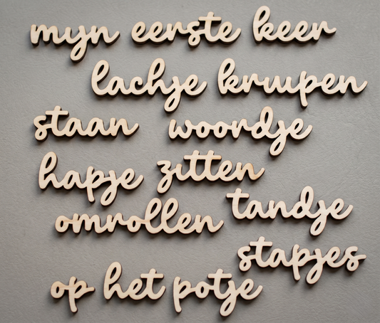 mijlpaalset mijn eerste (keer)