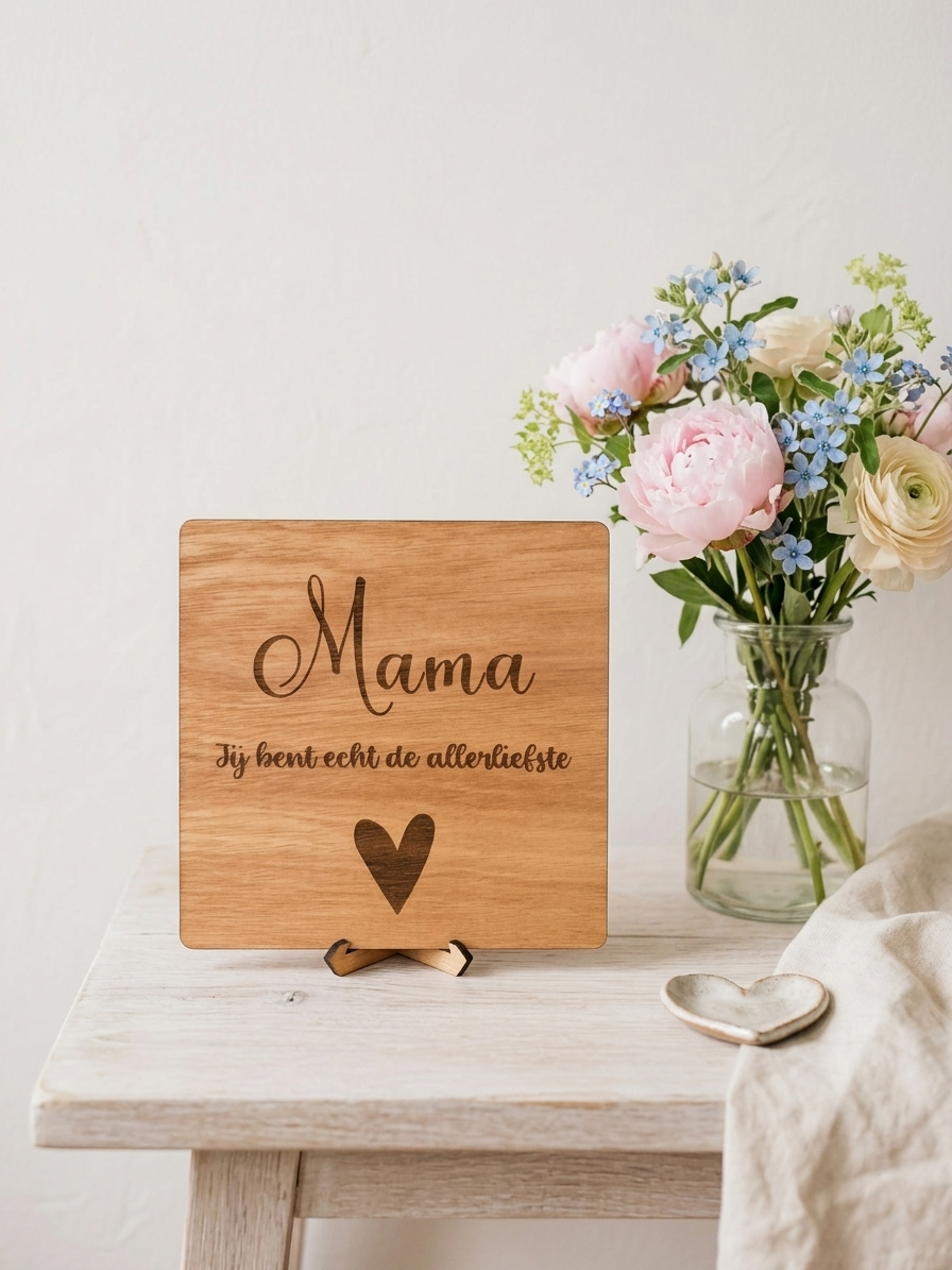 Houten bordje oma