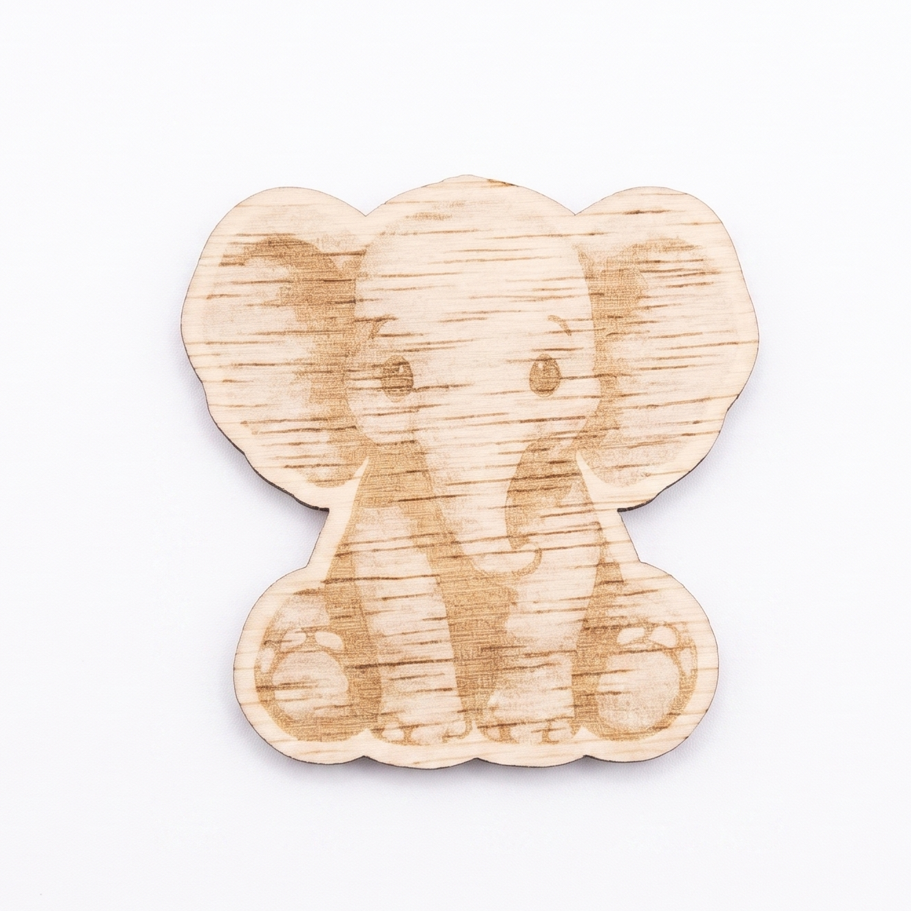 Houten dieren wandlamp gedetailleerd