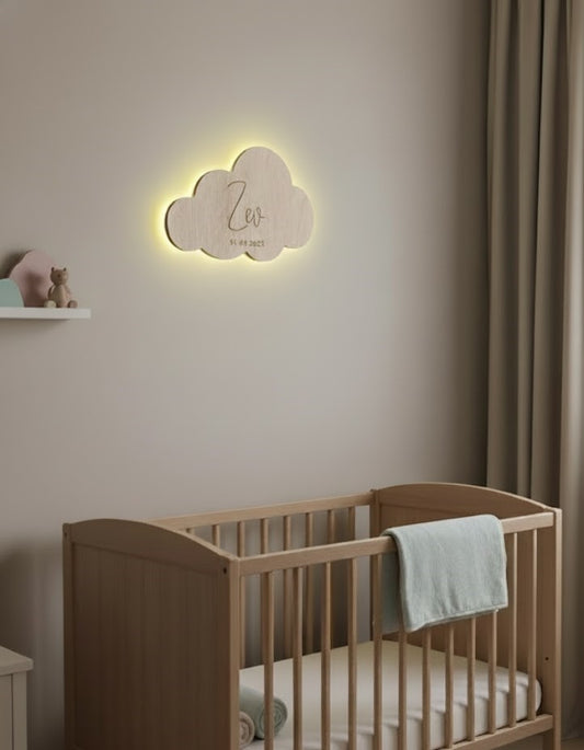 Nachtlampje wolk gepersonaliseerd